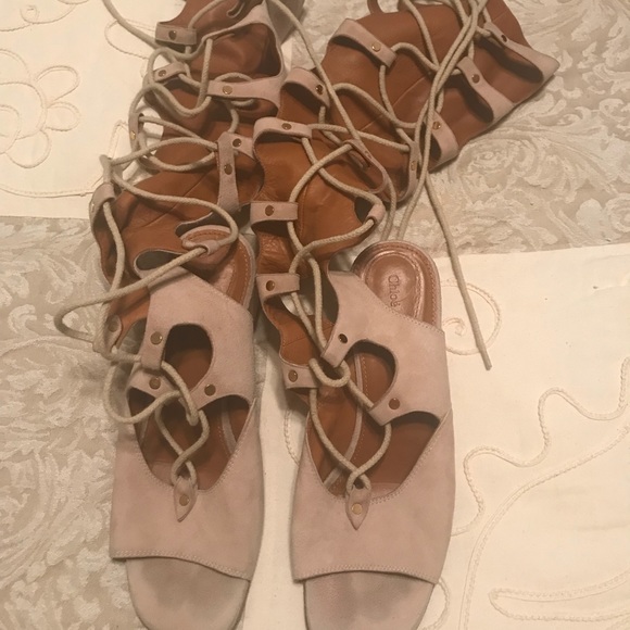 chloe gladiator sandals
